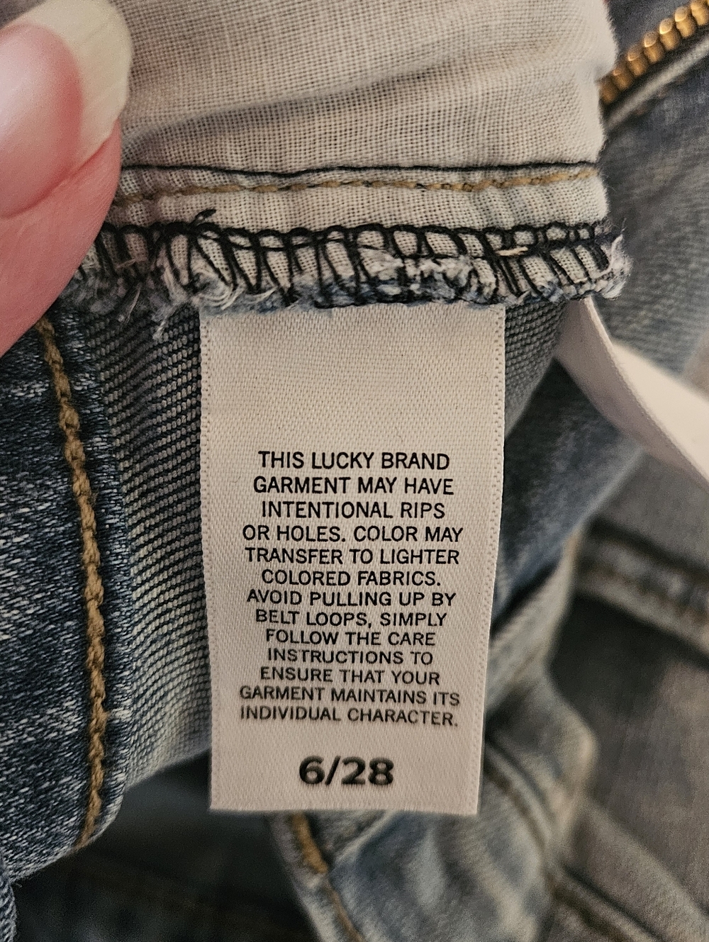 Lucky Brand Ava Mid Rise Skinny Jeans Size 6/28 - Picture 8 of 9